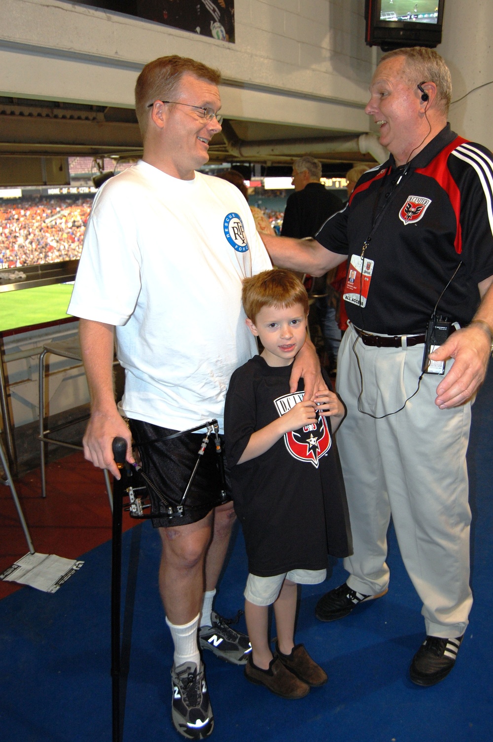 Wounded Warrior and Son Honored at D.C. United's Armed Forces Appreciation Day