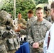 Army Staff Sgt. Demonstrates Land Warrior System at Pentagon Display