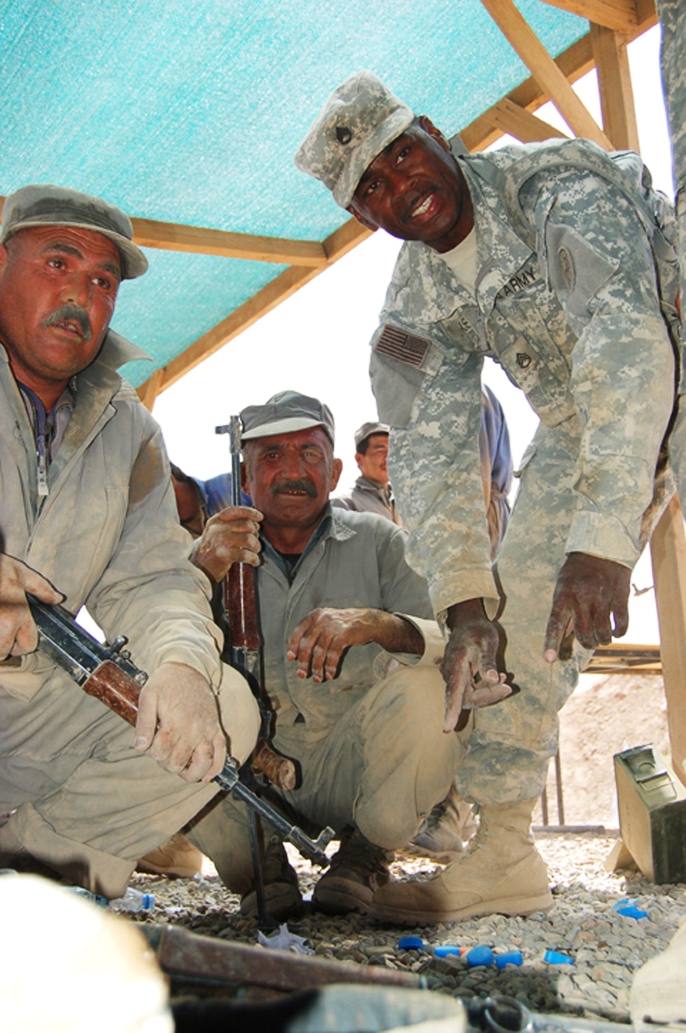 Army Mentor Teaches Afghan Police Patrolling Technique