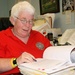 Army Medical Officer Reviews Soldier's File at Fort Sam Houston