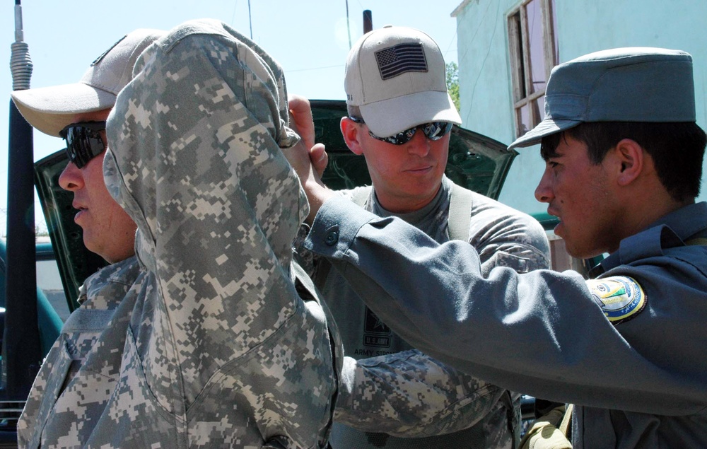 Idaho National Guardsman Trains Afghan Police in Parwan Province