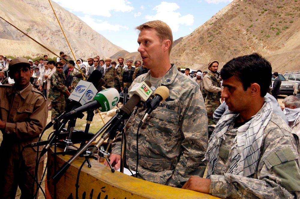 Air Force Officer Breaks Ground on $6 Million Road Project in Afghanistan