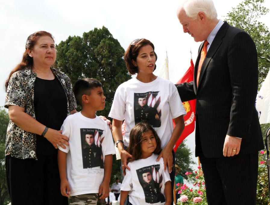Texas Senator Honors Children of Fallen Marine at Memorial Day Ceremony