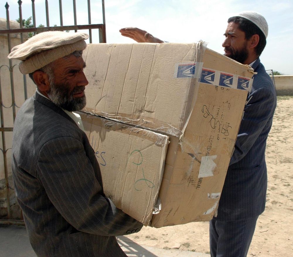 Donated Supplies Distributed to Afghan Students in Bagram