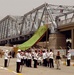 Iraqi Color Guard Stands Ready for Prime Minister at Sarafiyah Bridge Reopening