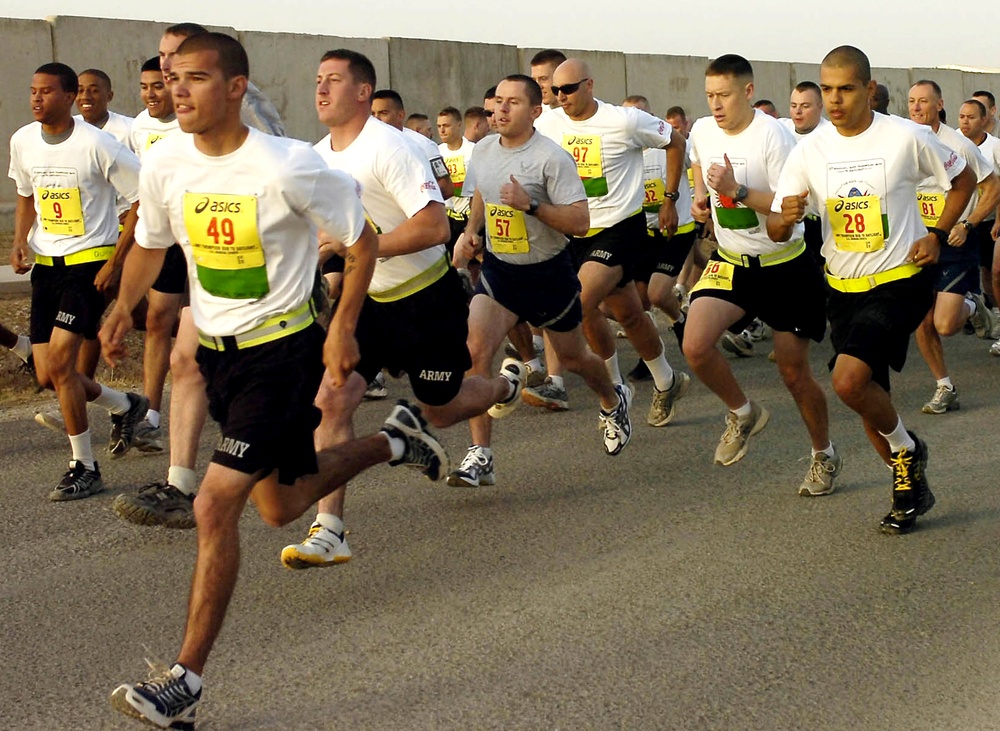 U.S. Troops in Iraq Join Annual Charity Run to Support Brain Injury Victims