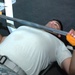 Army Sgt. Lifts Weights at Camp Liberty Gym in Iraq