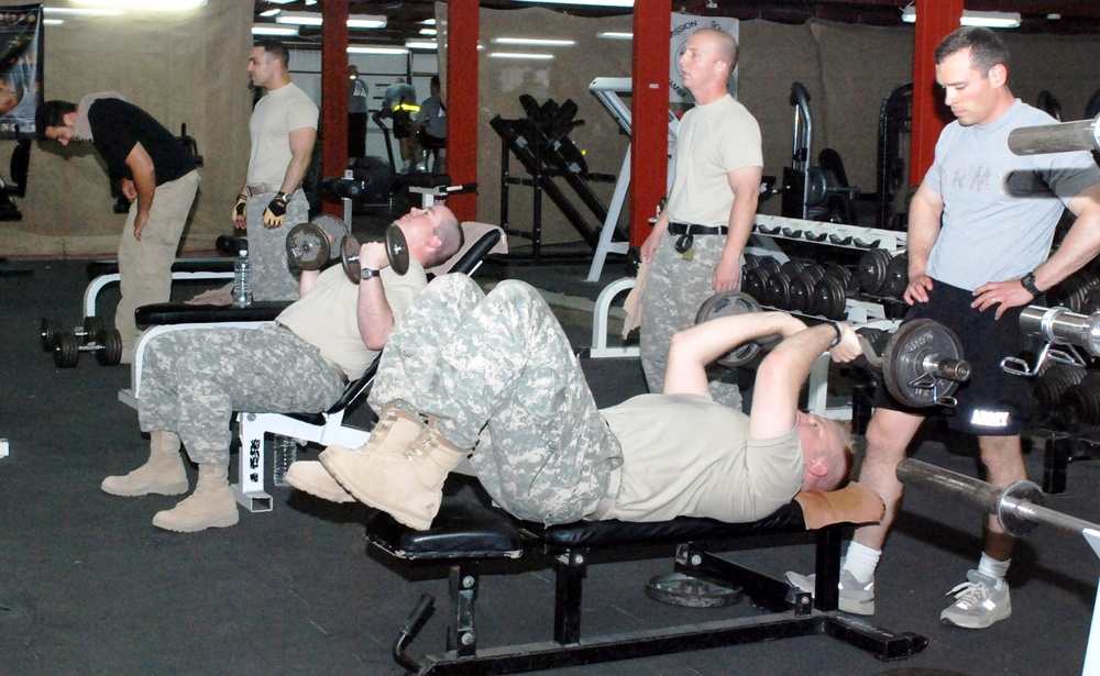 Soldiers Lift Weights, Earn Honors at Camp Liberty Gym