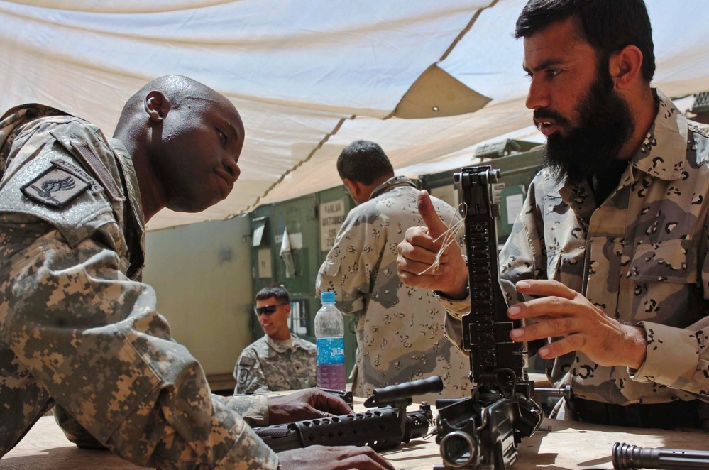 Afghan Border Patrol Officer Trains with U.S. Army in Jalalabad