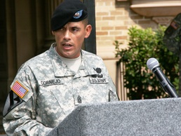 Army Command Sgt. Maj. Injured in Iraq Honored at Change of Responsibility Ceremony