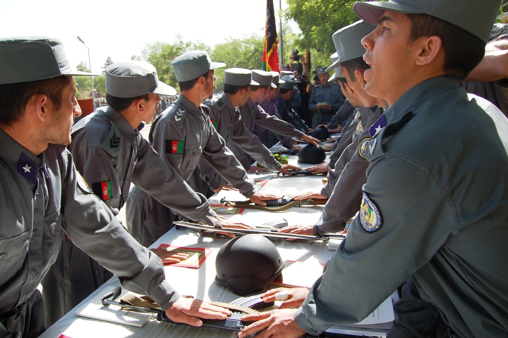 Afghan Police Graduates Honored at Ceremony
