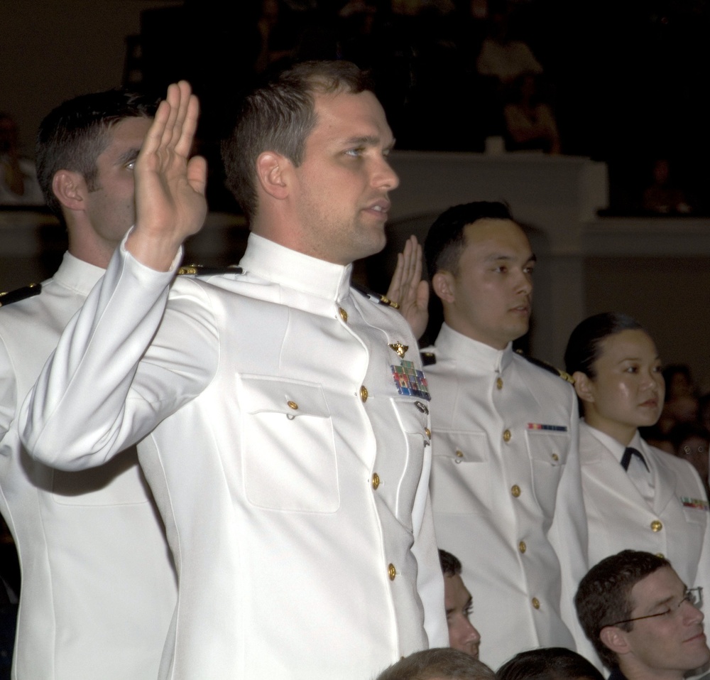 Navy Graduates Swear to Uphold Constitution at Commencement