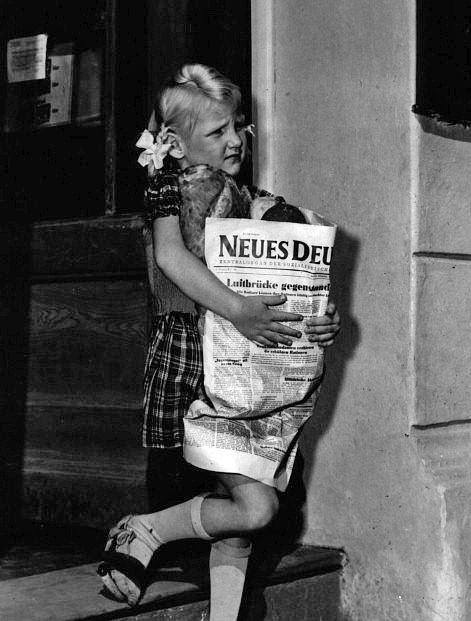 Berlin Child Carries Bread Ration Amid Airlift Tensions