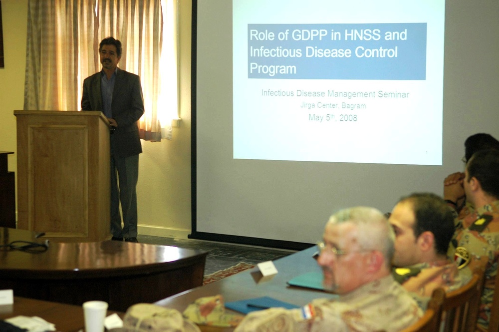 Afghan Health Ministry Outlines Infectious Disease Plan at Bagram Seminar