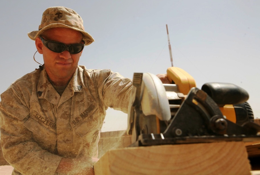 Marine Corpsman Becomes Handyman at Iraq Outpost
