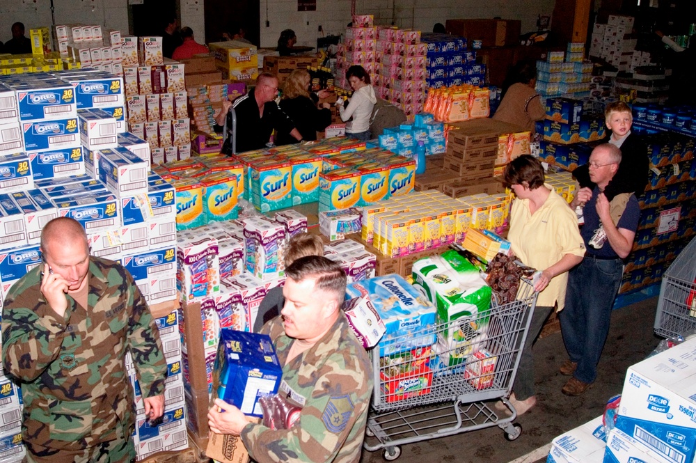 Guard and Reserve Members Flock to Case-Lot Sale at North Carolina Air National Guard Base