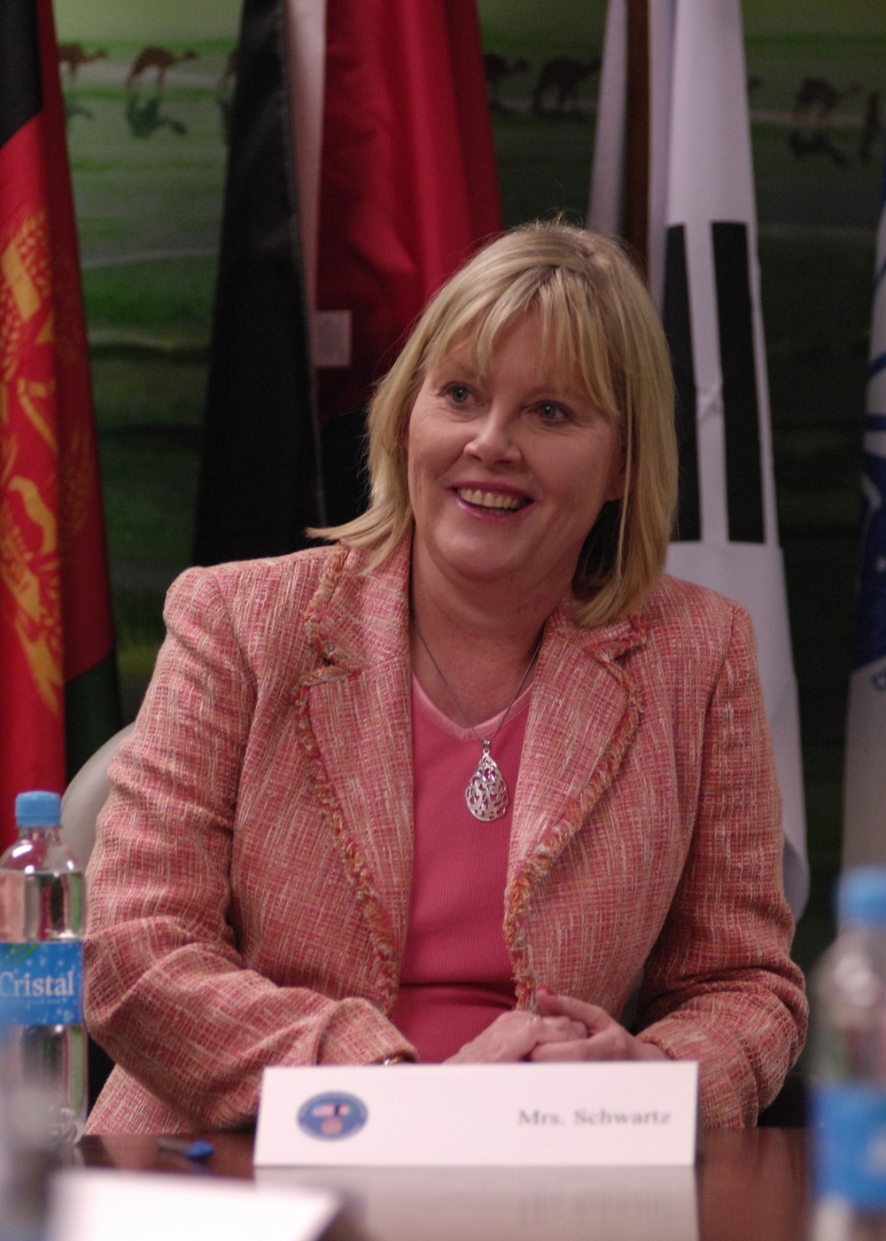 Suzie Schwartz Attends Women's Affairs Seminar at Bagram Air Base