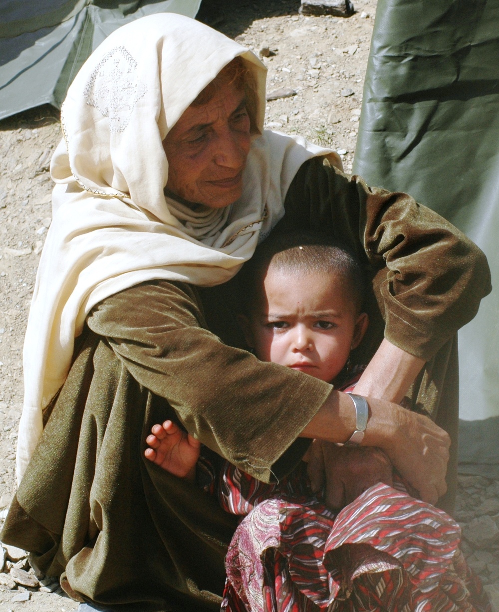 Afghan Woman and Child Receive Care at Navy-Led Outreach Clinic