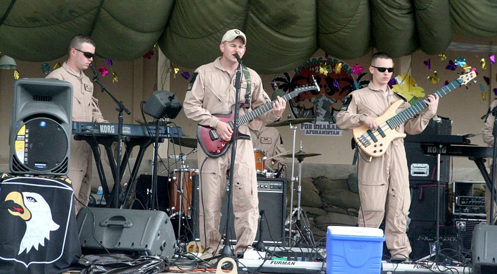 U.S. Army Band Rocks Forward Operating Base in Afghanistan