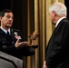 Air War College Commander Presents Memento to Defense Secretary Gates