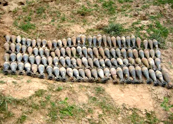 Afghan, Coalition Forces Uncover Cache of Chinese, Russian Mortars