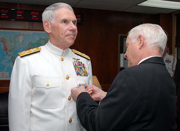 Gates Honors Fallon with Distinguished Service Medal