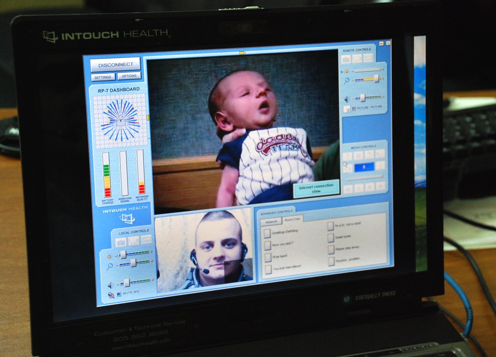 Soldier Meets Newborn Son for First Time via Video Chat