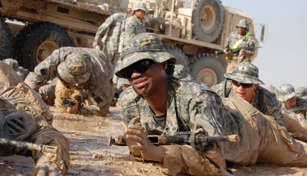Army 1st Sgt. Endures Mud, Grit During Iraq Training Exercise