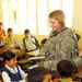 U.S. Army Officer Distributes School Supplies to Iraqi Students
