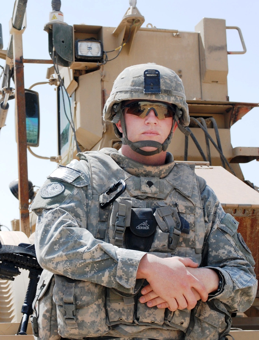 Army Spc. Adam Rife Leads Platoon in Route-Clearance Patrols in Iraq