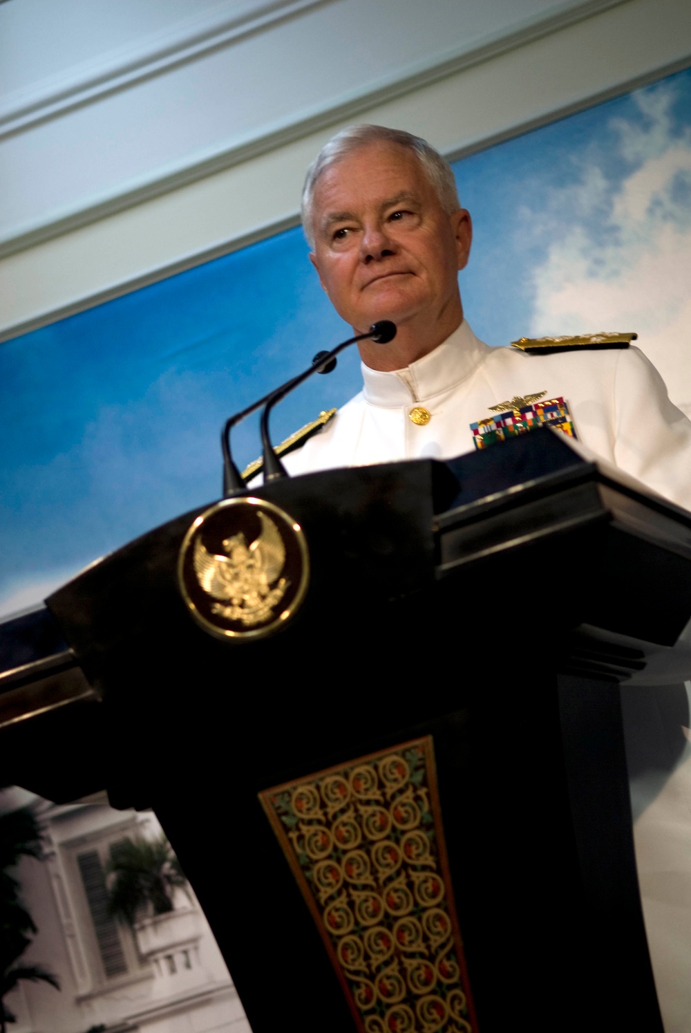U.S. Pacific Commander Holds Press Conference in Jakarta