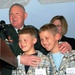 Army General Embraces Military Children Whose Father is Deployed