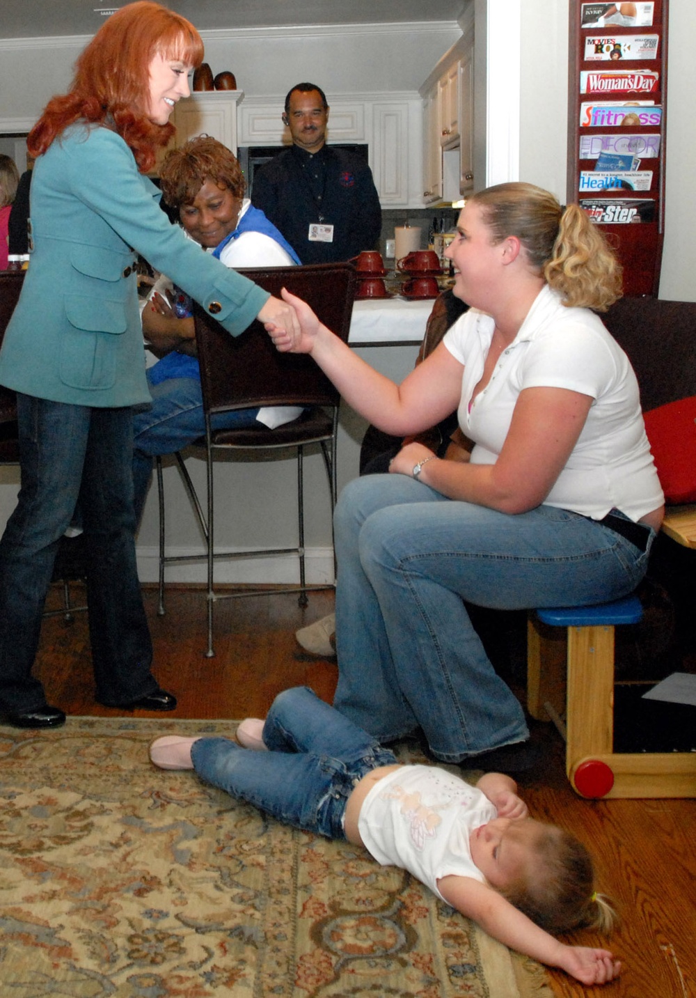 Comedian Kathy Griffin Visits Wounded Troops at Walter Reed