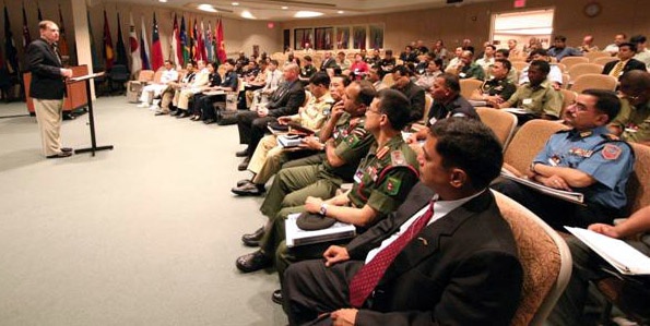 Retired Army Lt. Gen. Edward P. Smith Welcomes Security Studies Course Members