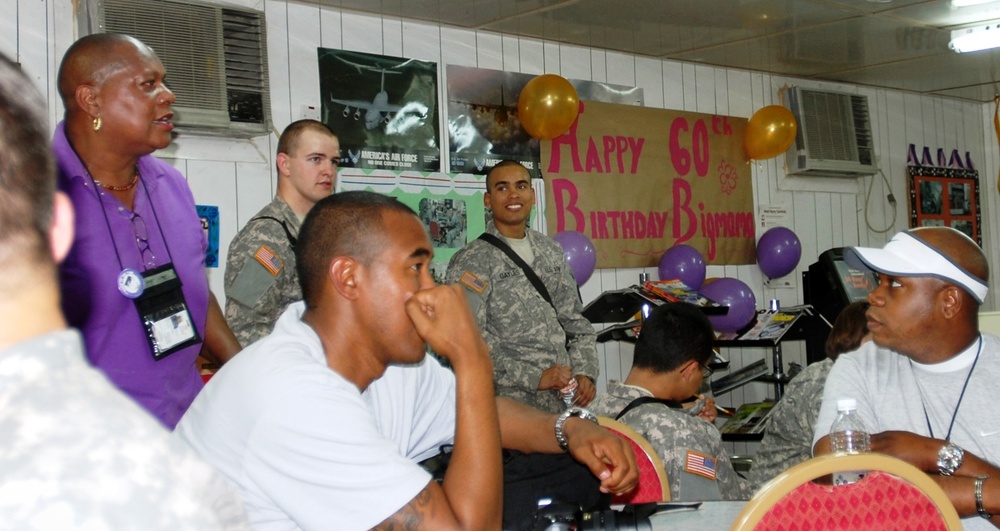 Beloved 'Big Momma' Lifts Troops' Spirits at Kuwait Camp