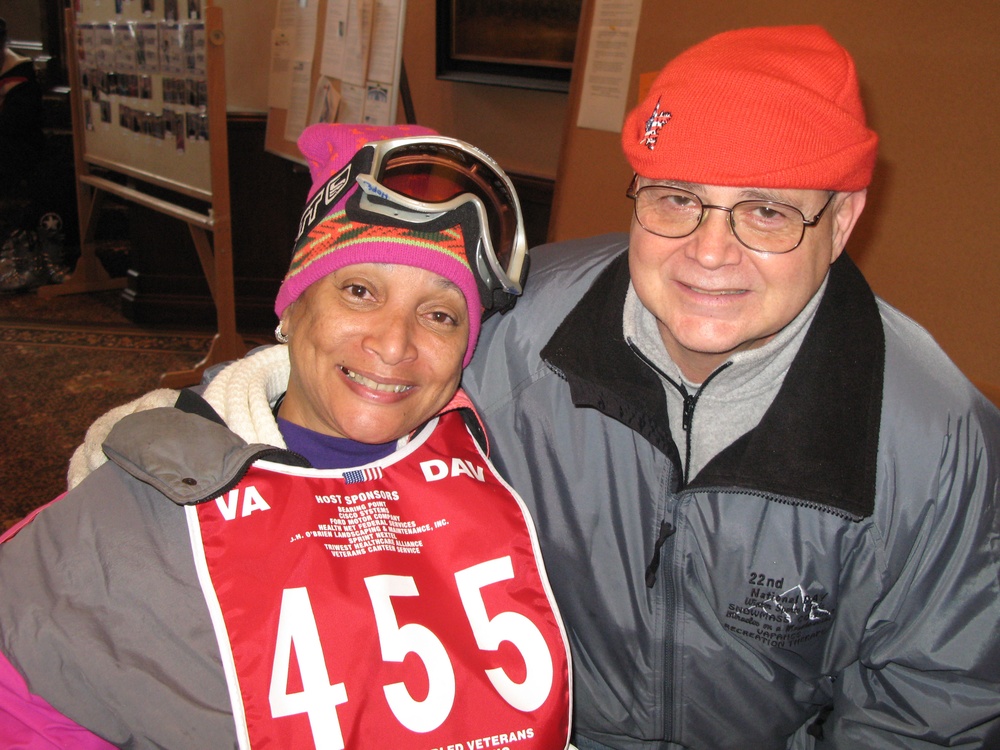 Disabled Veteran Praises Volunteers at Winter Sports Clinic