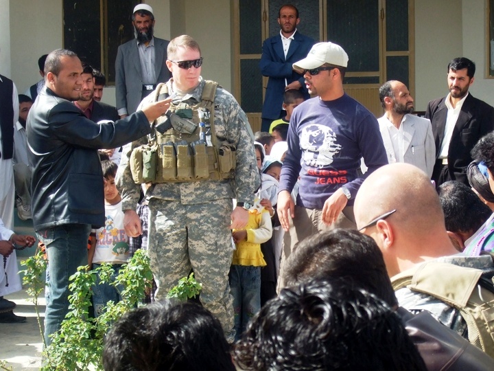 Army Officer Celebrates First Day of School in Afghanistan