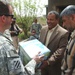 U.S. Army Officer Presents Gift to Iraqi Militia Leader