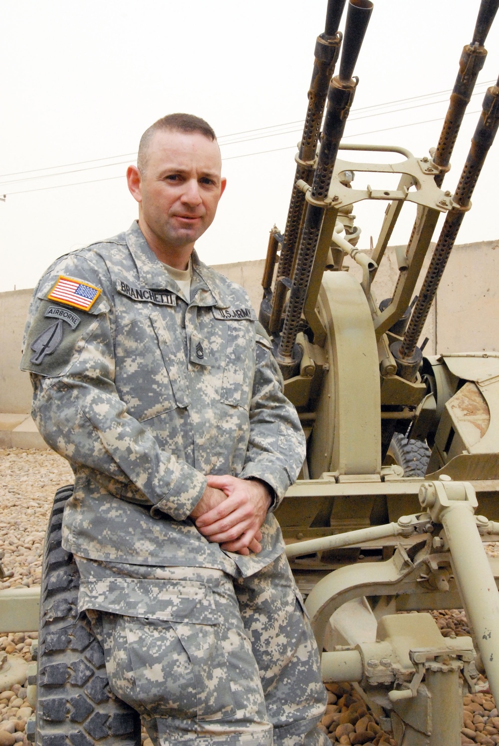 Patriot Missile Operator Motivates Troops in Iraq