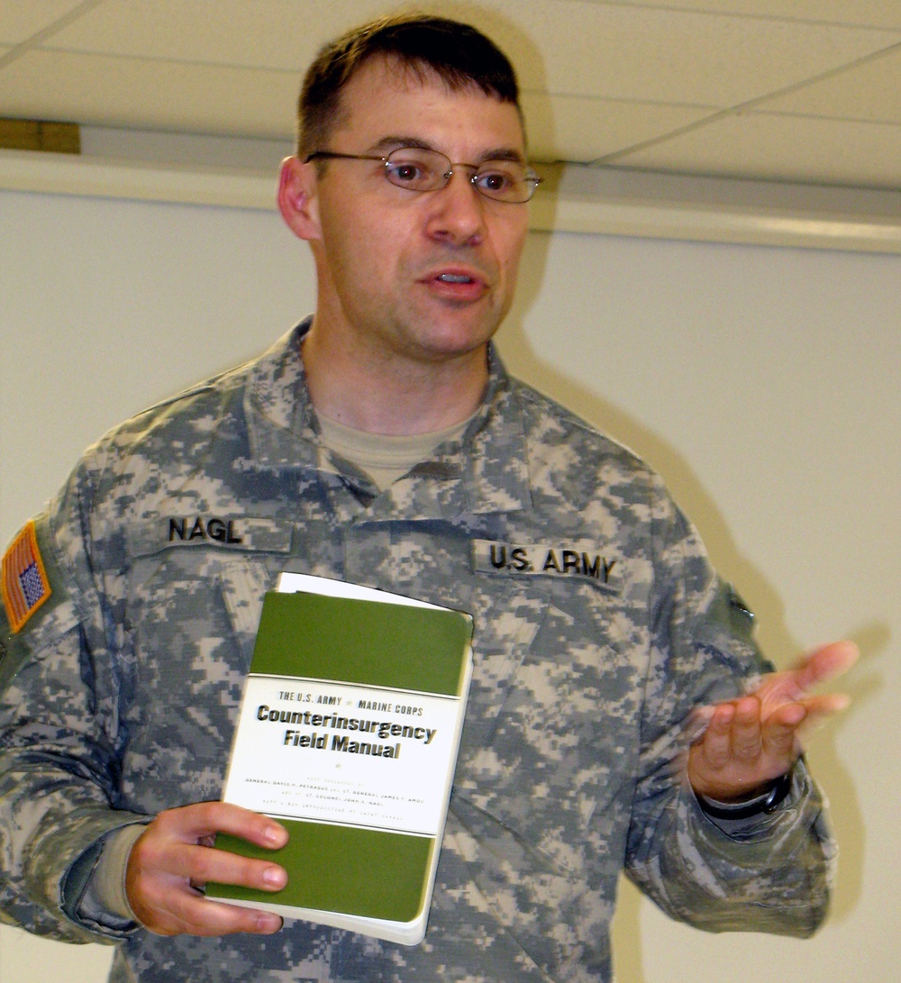 Army Lt. Col. Discusses Counterinsurgency Operations