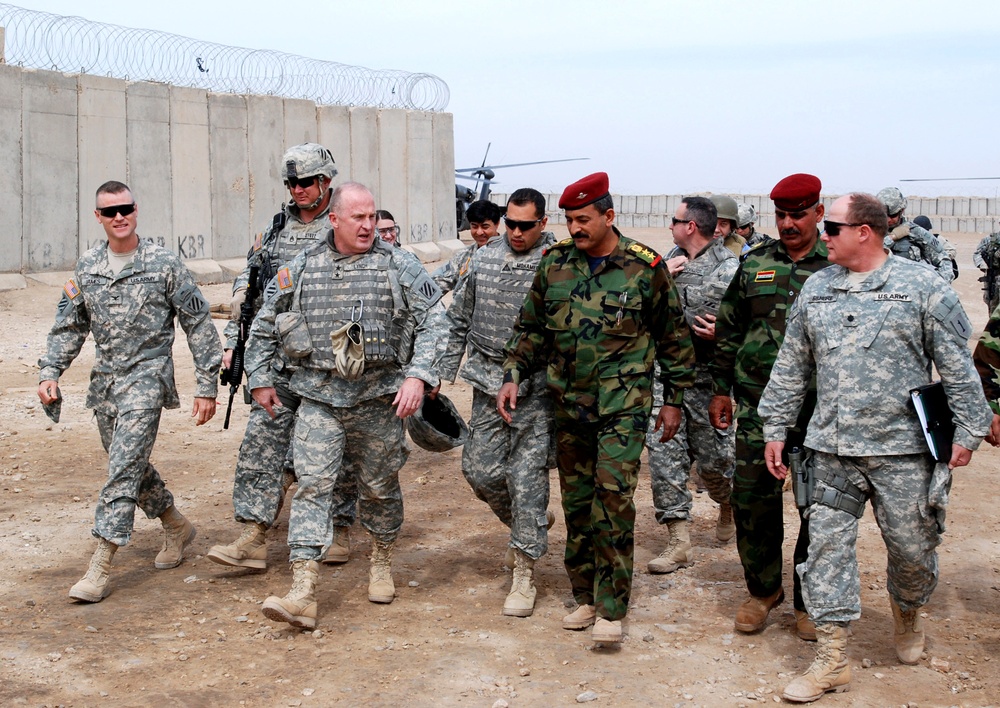 Military Leaders Meet at Forward Operating Base Zulu in Iraq