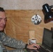 Soldier Connects with Family via Internet at Forward Operating Base in Afghanistan