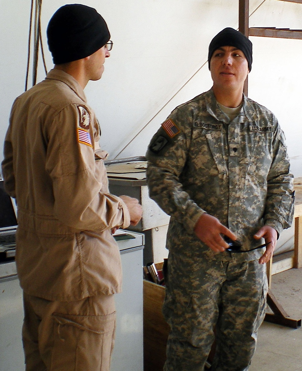 Soldier from Egypt Maintains Black Hawk Helicopters in Iraq