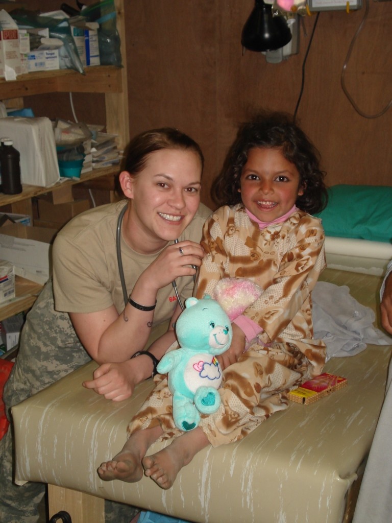 Afghan Girl Receives Care Bear Gift from Young American Girl