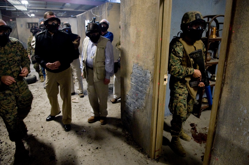U.S. Navy Admiral Witnesses Infantry Training at Camp Pendleton