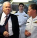Defense Secretary Gates Tours Engineering Room of USS Russell in Pearl Harbor