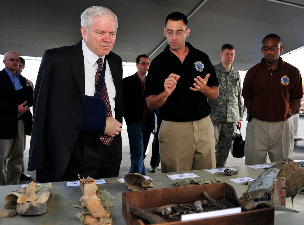 Defense Secretary Examines POW/MIA Artifacts in Hawaii