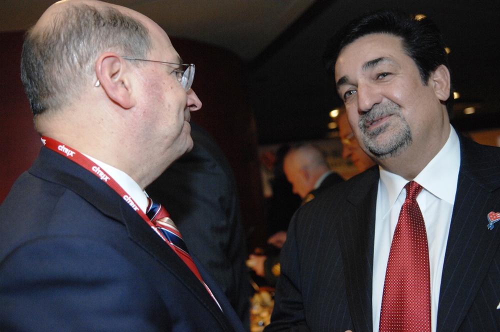 Navy Secretary Attends Capitals' &quot;Salute to the Troops&quot; Game