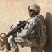 Texas Soldier Stands Watch During Patrol in Baghdad