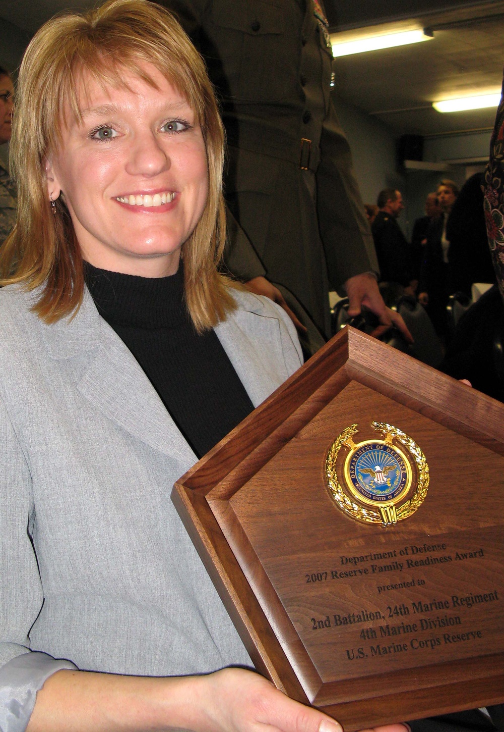 Marine Corps Reserve Unit Honored for Family Readiness